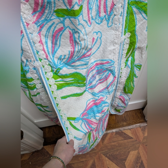 Lilly Pulitzer Biltmore Floral Maxi Dress, Sz 12 - Picture 5 of 6